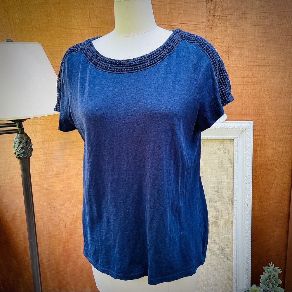 Talbots tee great detailed neckline.